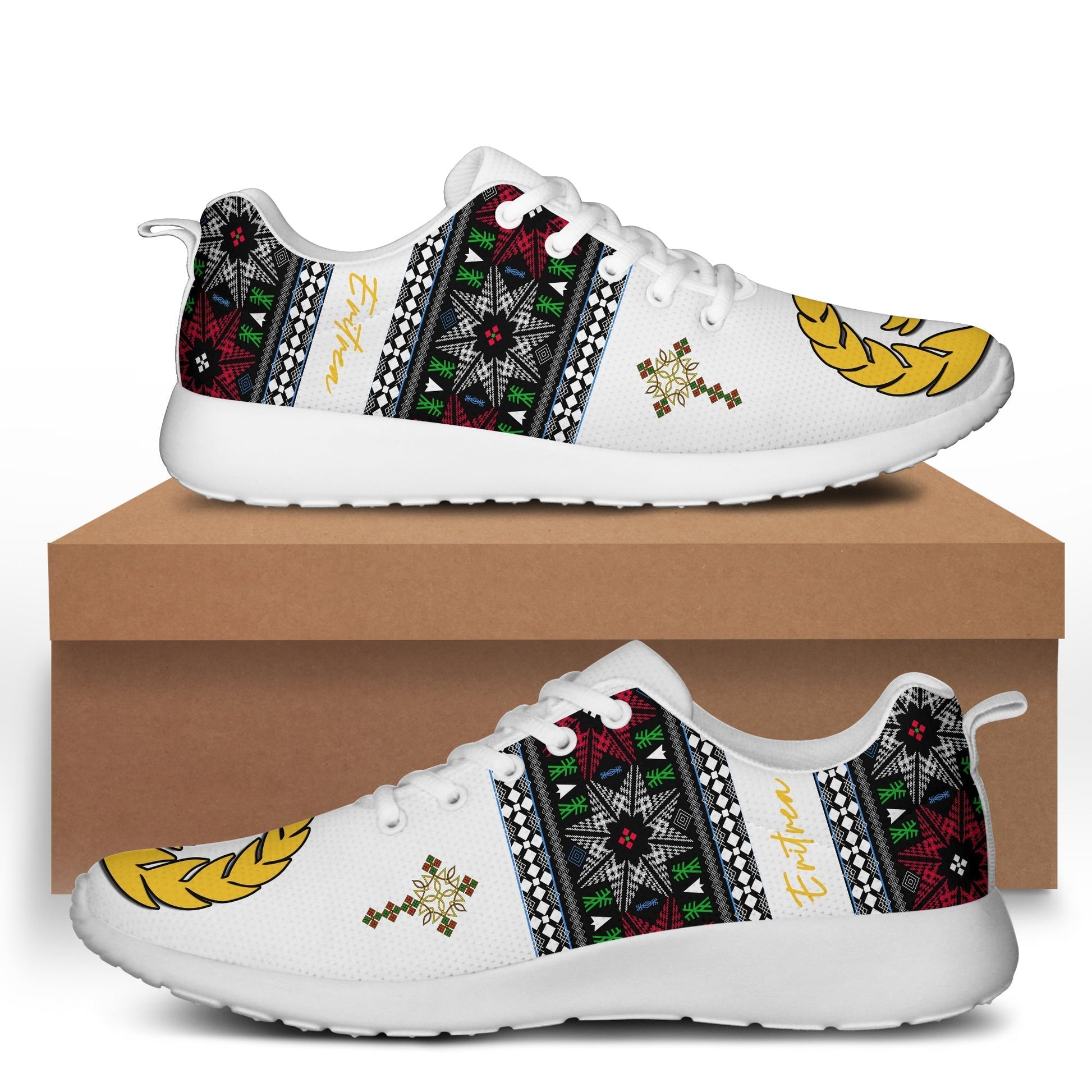 Eritrea Cross Sporty Sneakers Independence Day Proud Eritrean LT13