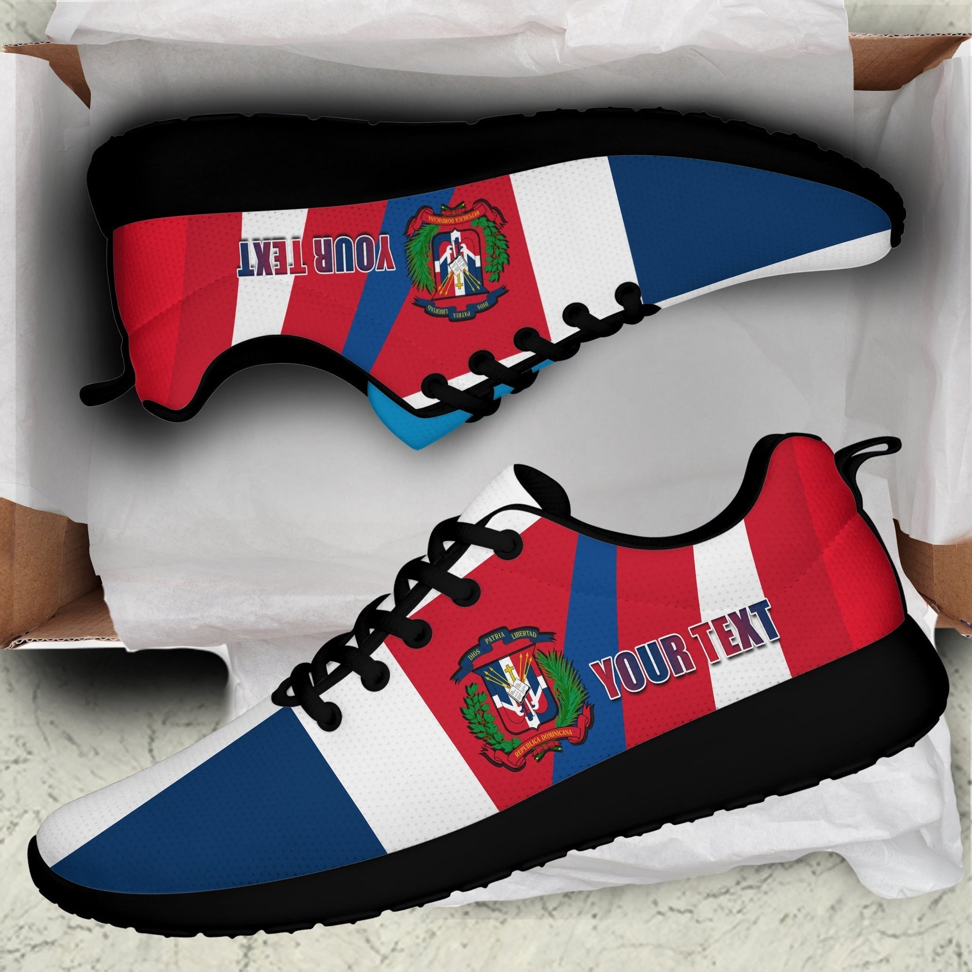 Dominican Republic Sporty Sneakers Dominicana Proud Style Flag LT13