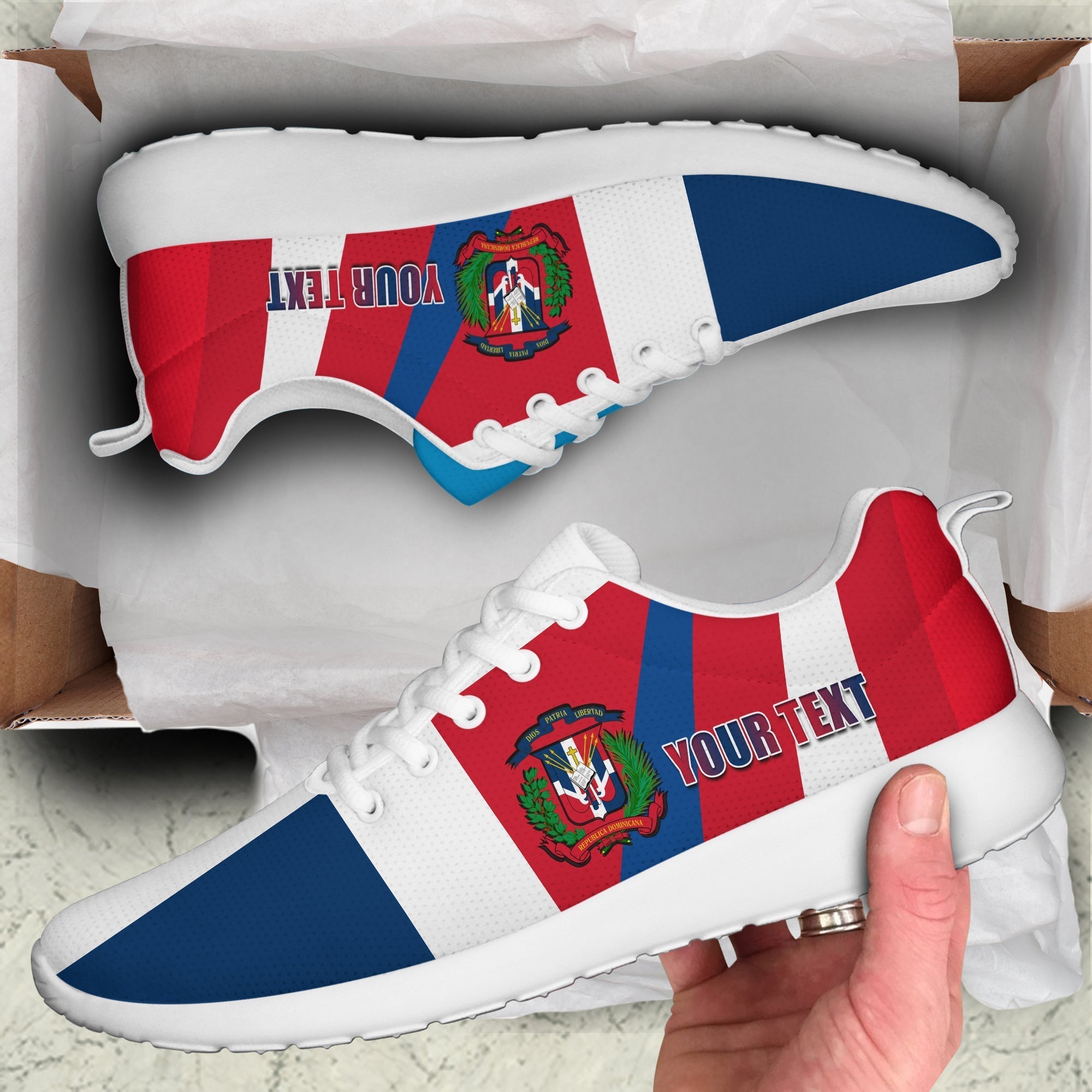 Dominican Republic Sporty Sneakers Dominicana Proud Style Flag LT13