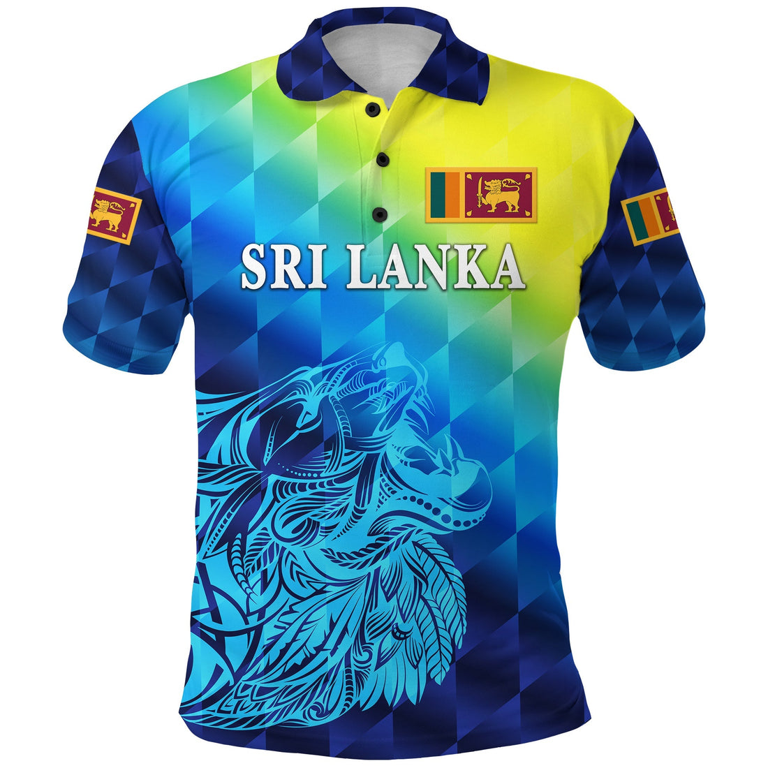 Sri Lanka Polo Shirt Lion Vibes LT8