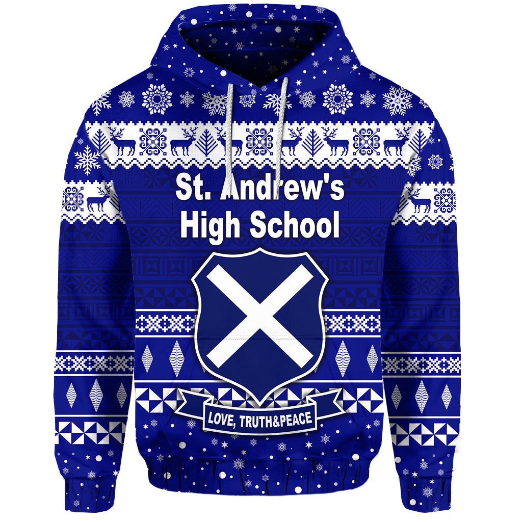 St. andrews High School Christmas Hoodie Simple Style LT8