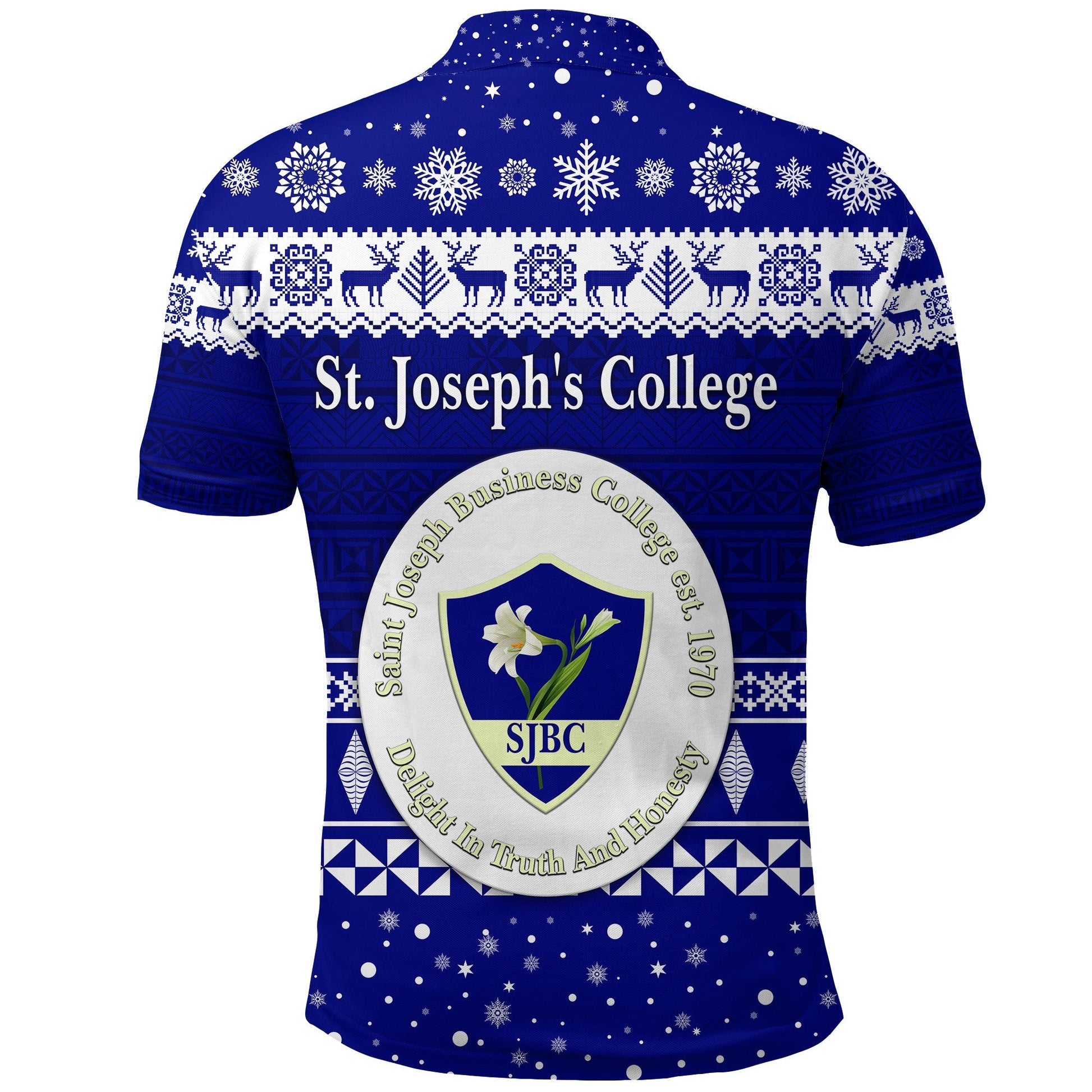 St. Josephs College Polo Shirt Christmas Simple Style LT8