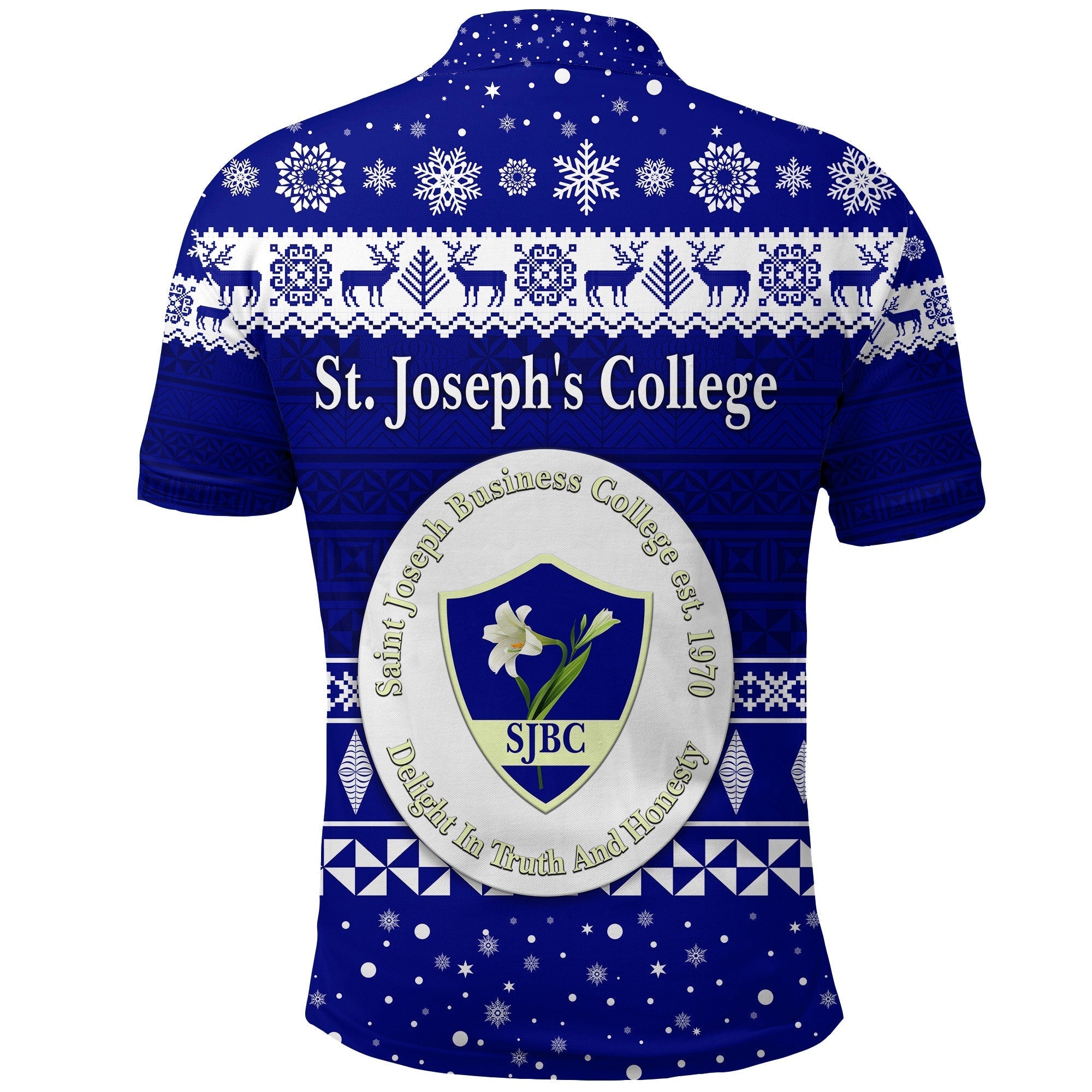 St. Josephs College Polo Shirt Christmas Simple Style LT8