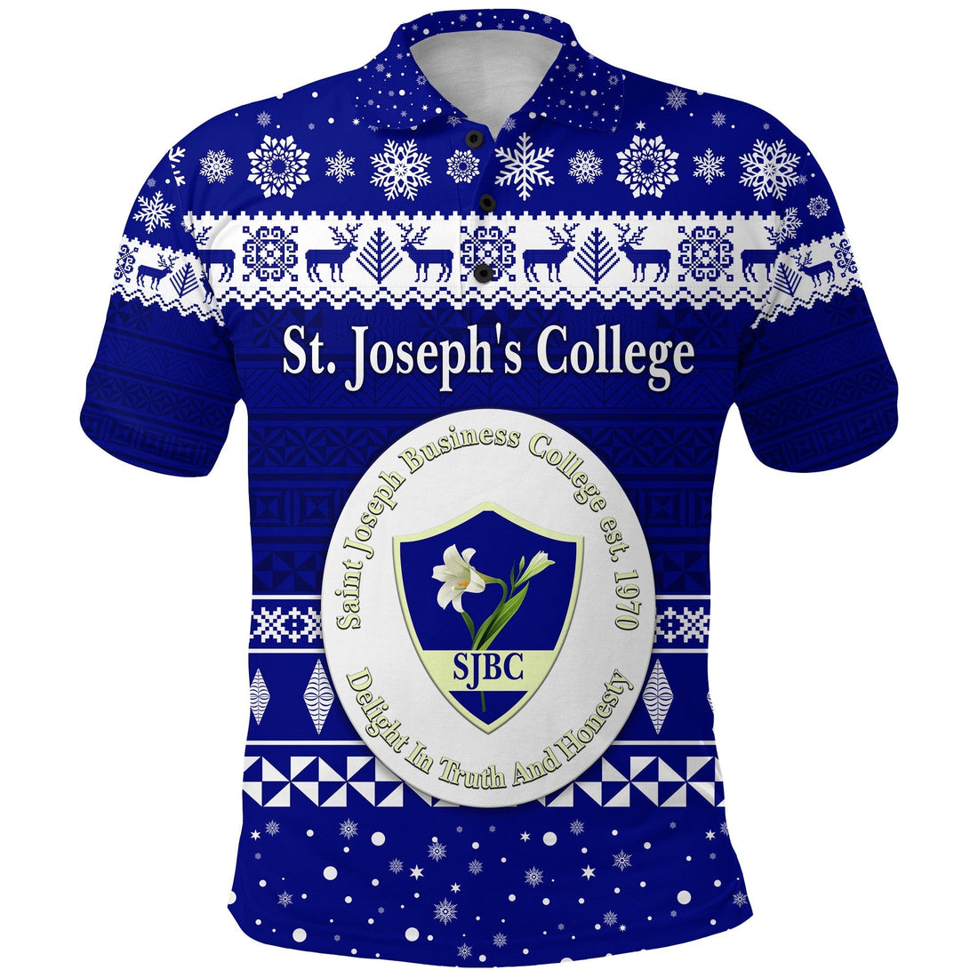 St. Josephs College Polo Shirt Christmas Simple Style LT8