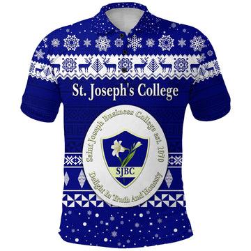 St. Josephs College Polo Shirt Christmas Simple Style LT8