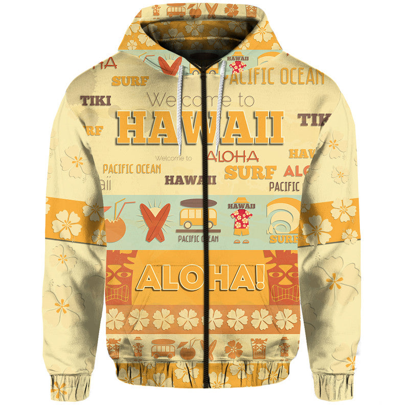 Custom Hawaii Surf Retro Style Hoodie LT9