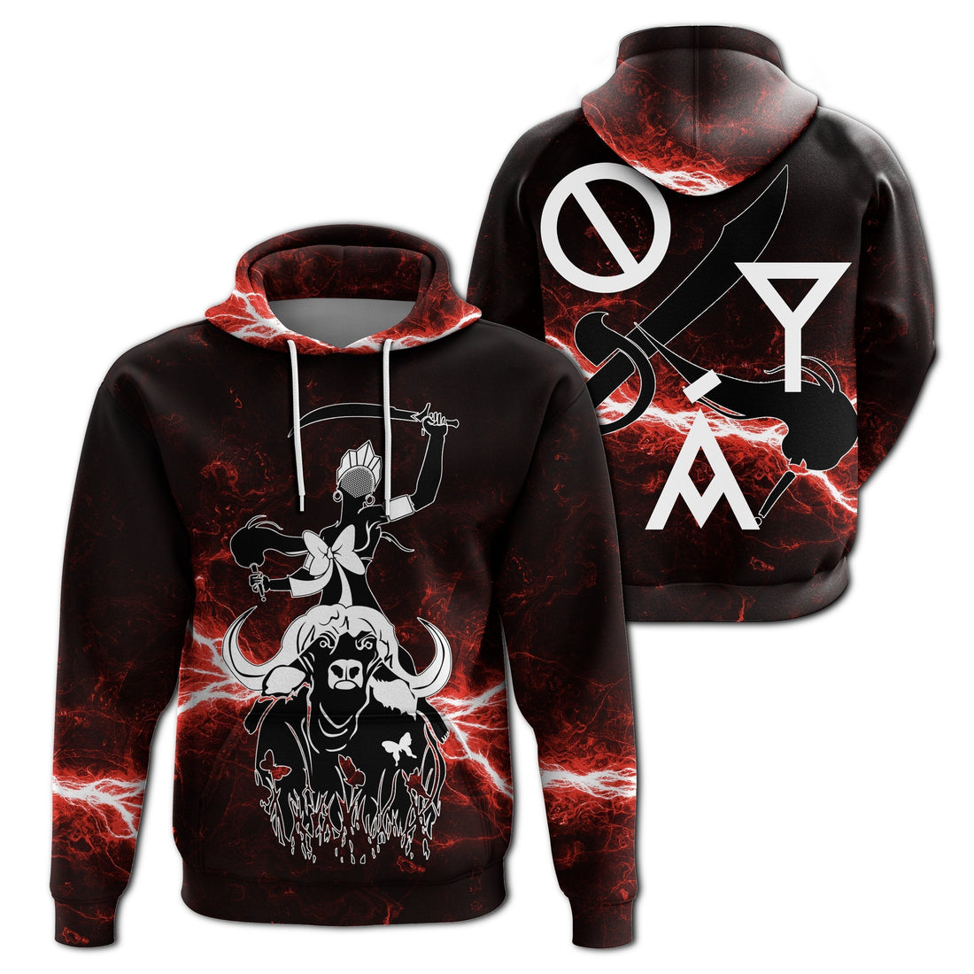 African Hoodie Oya Orisha Yoruba Religion Hoodie