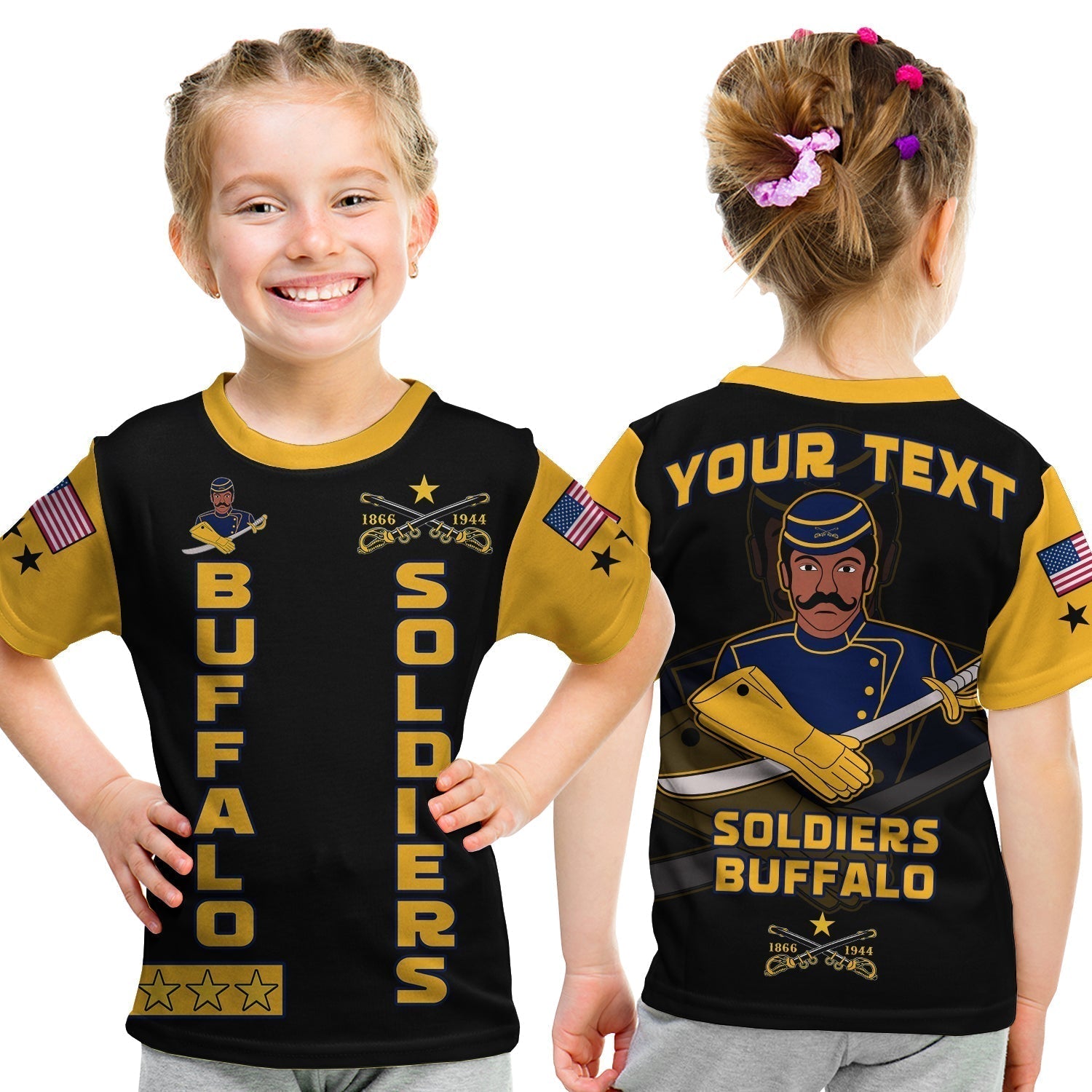Custom Buffalo Soldiers T Shirt BSMC Club Adore Motorcycle