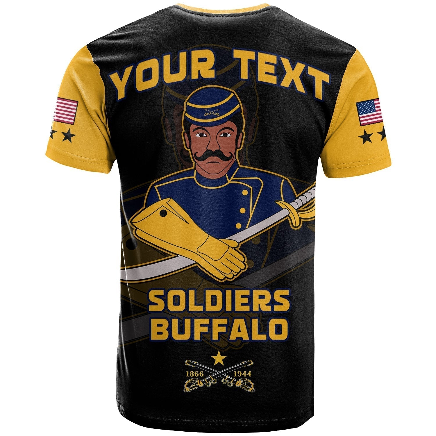 Custom Buffalo Soldiers T Shirt BSMC Club Adore Motorcycle