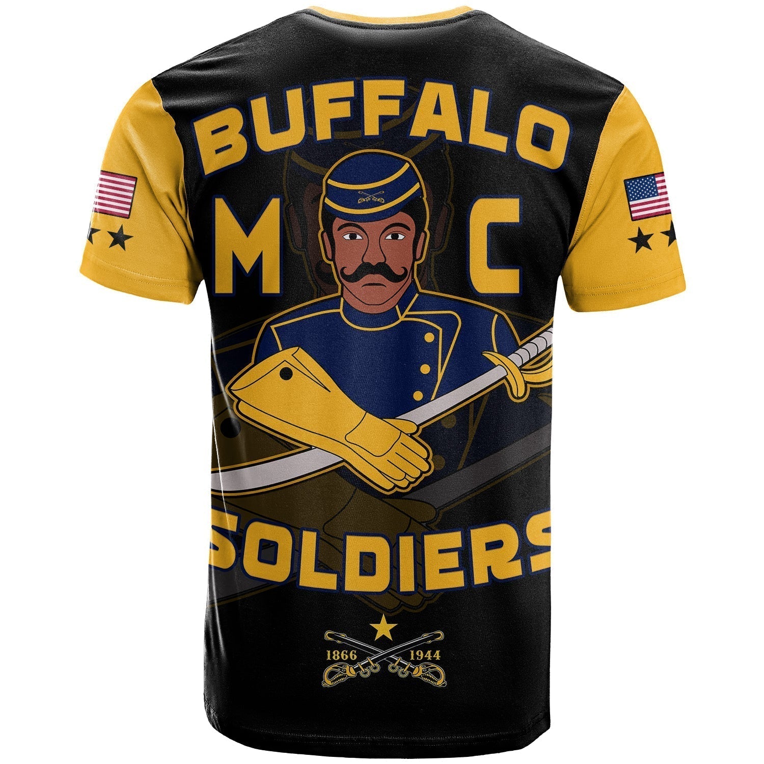 Buffalo Soldiers T Shirt BSMC Club Adore Motorcycle