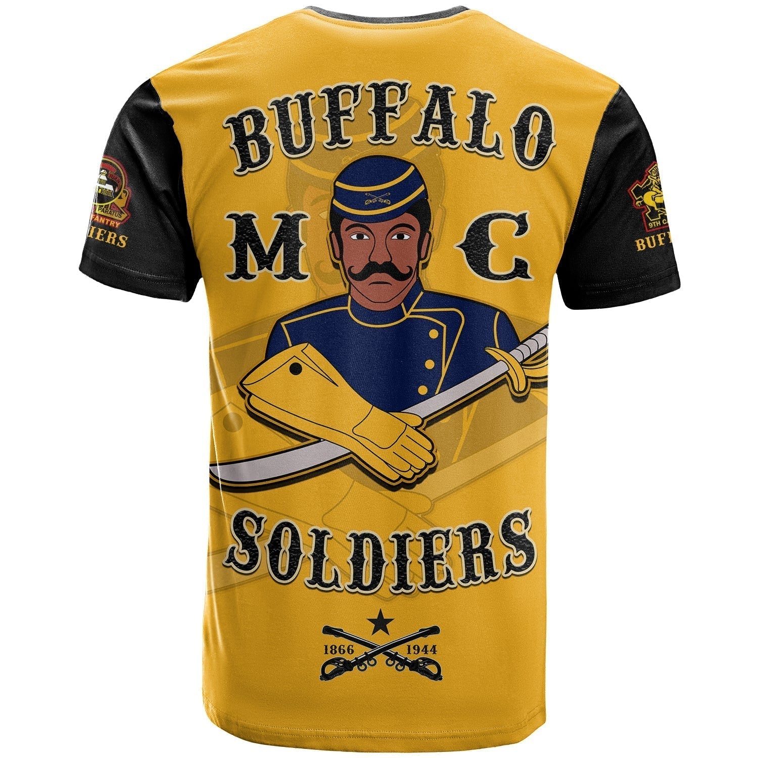 Buffalo Soldiers T Shirt Motorcycle BSMC Club