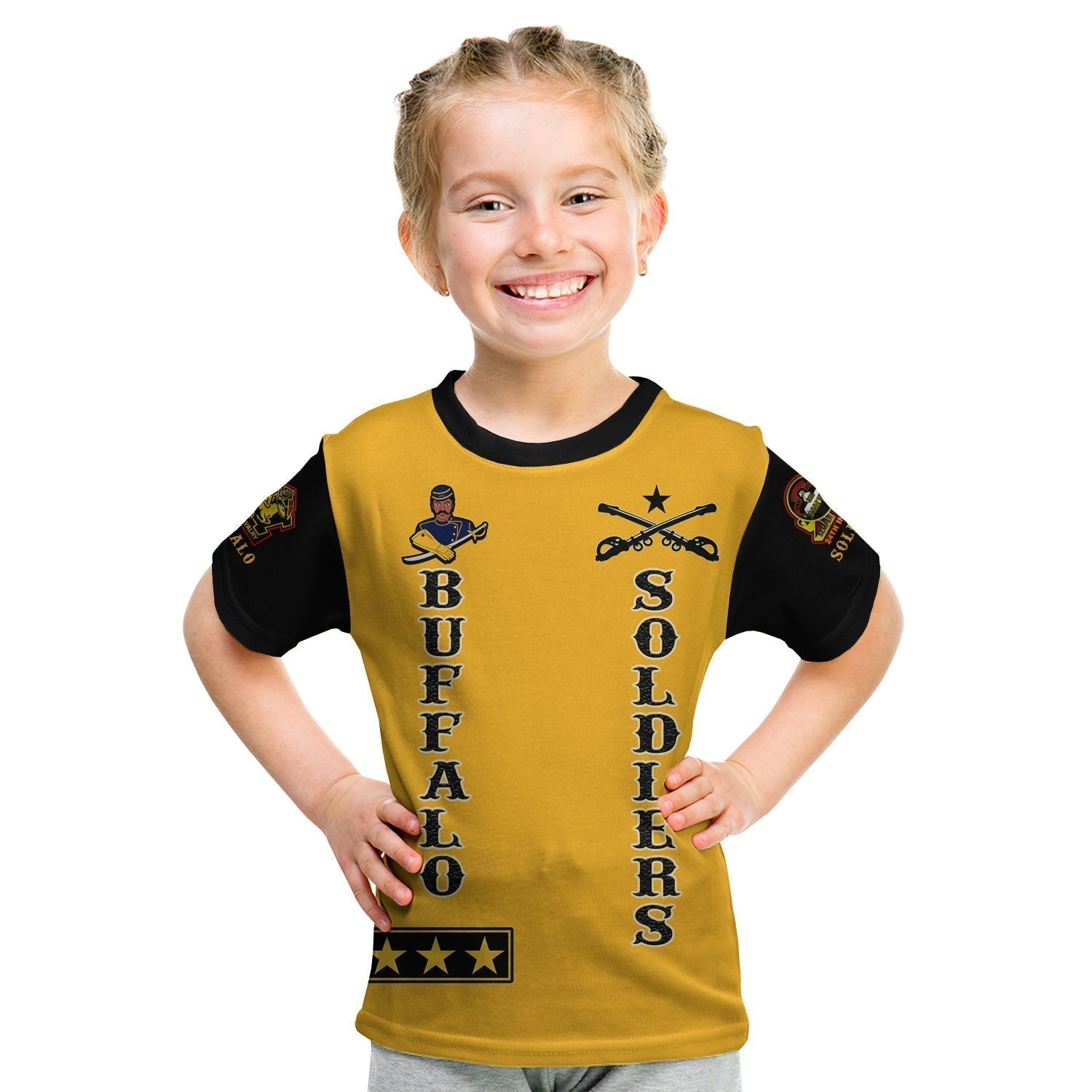 Custom Buffalo Soldiers T Shirt Motorcycle BSMC Club