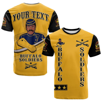 Custom Buffalo Soldiers T Shirt Motorcycle BSMC Club