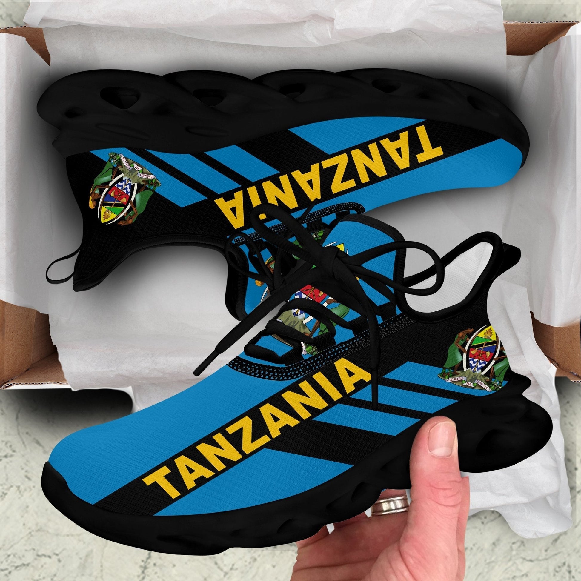 Wonder Print Shop Footwear - Tanzania Stripe Style Clunky Sneakers LT10