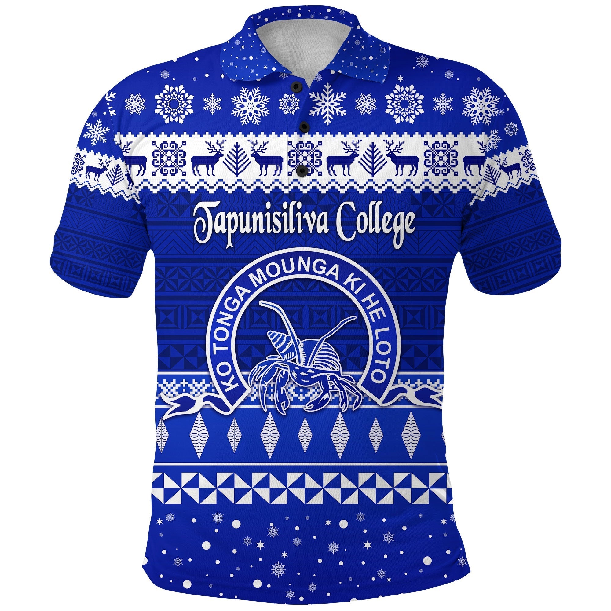 Tapunisiliva College Polo Shirt Christmas Simple Style LT8