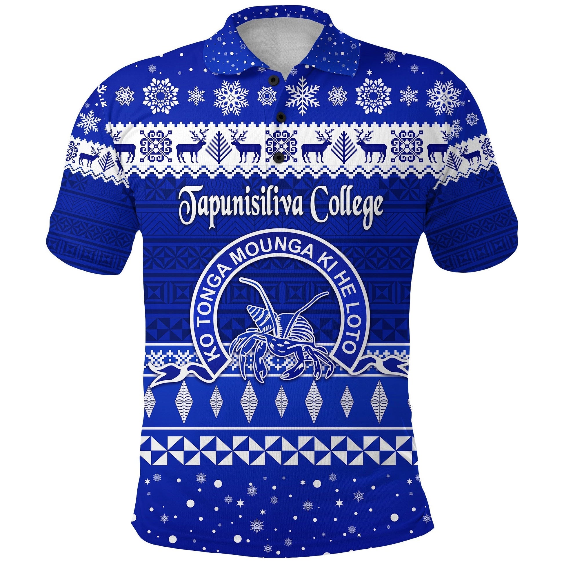 Tapunisiliva College Polo Shirt Christmas Simple Style LT8