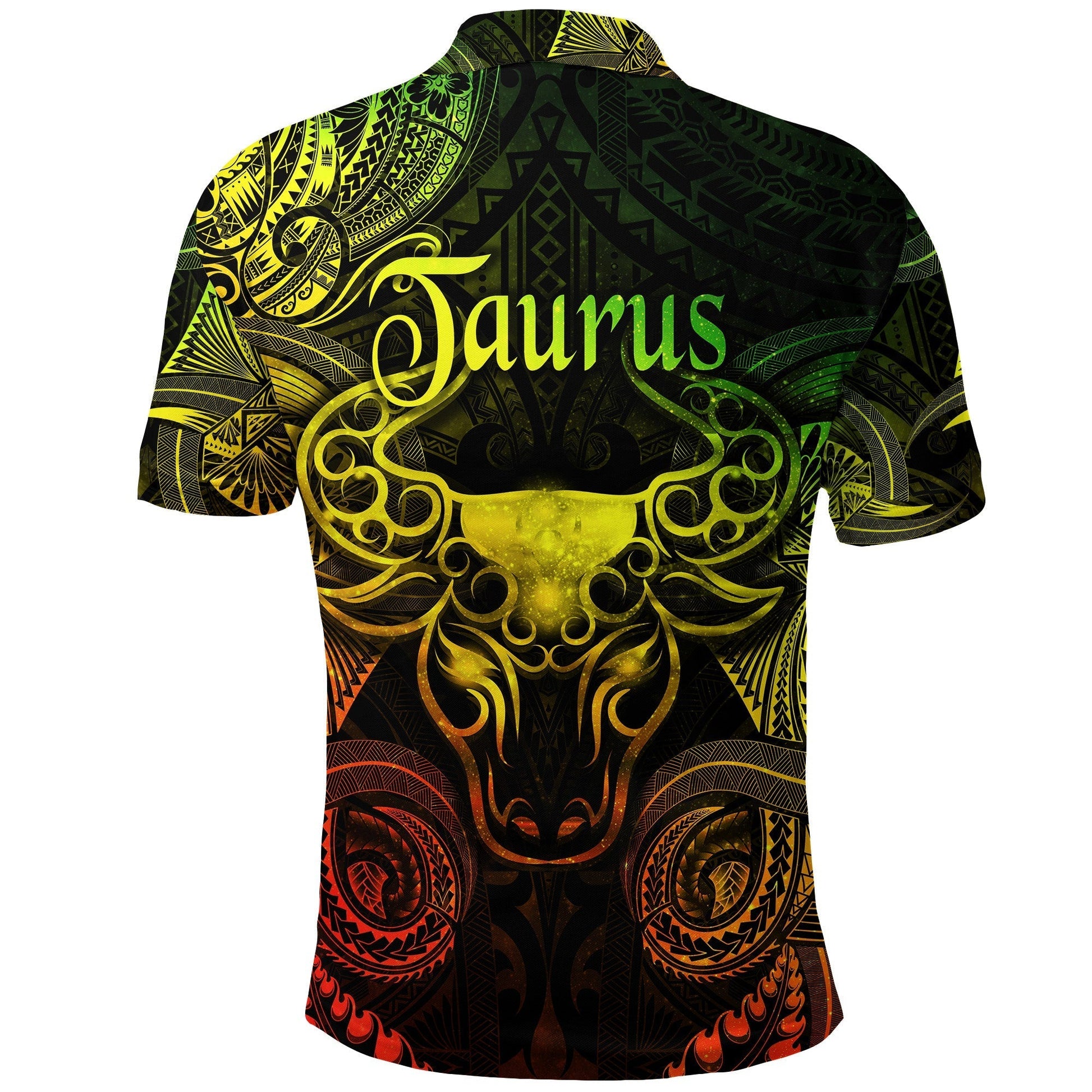 Taurus Zodiac Polynesian Polo Shirt Unique Style Reggae LT8