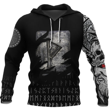 Viking Hoodie Thurisaz Norse Runes RLT12
