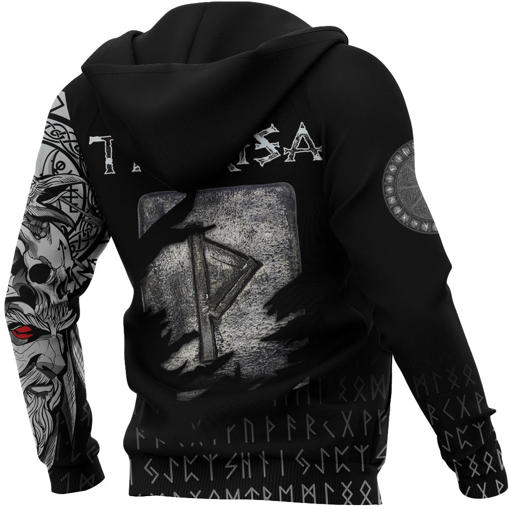 Viking Hoodie Thurisaz Norse Runes RLT12