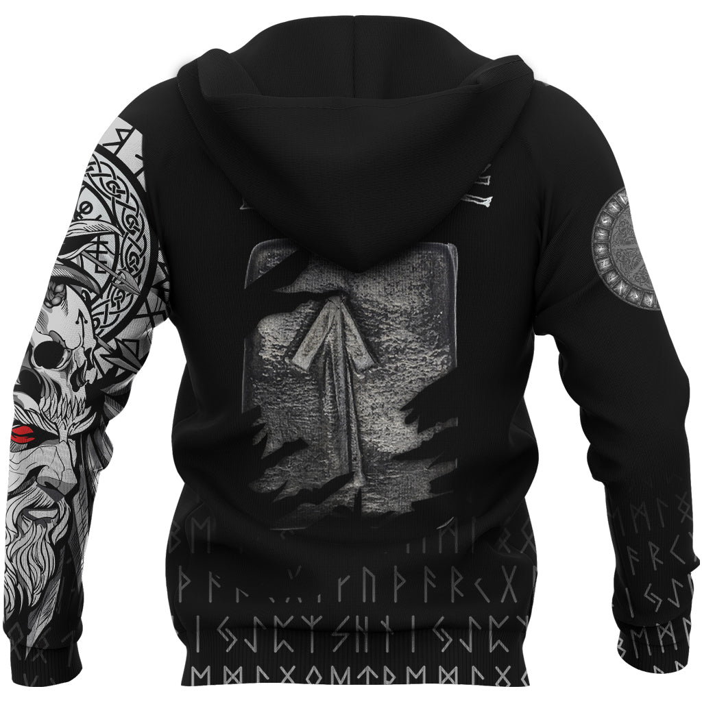 Viking Hoodie Tiwaz Norse Runes RLT12