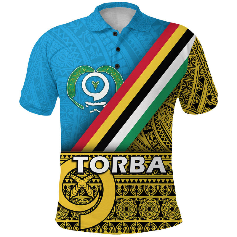 Custom Vanuatu Torba Province Day Polo Shirt Torba Flag Color Style LT9