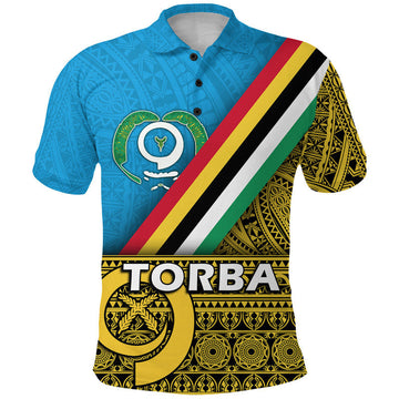 Custom Vanuatu Torba Province Day Polo Shirt Torba Flag Color Style LT9