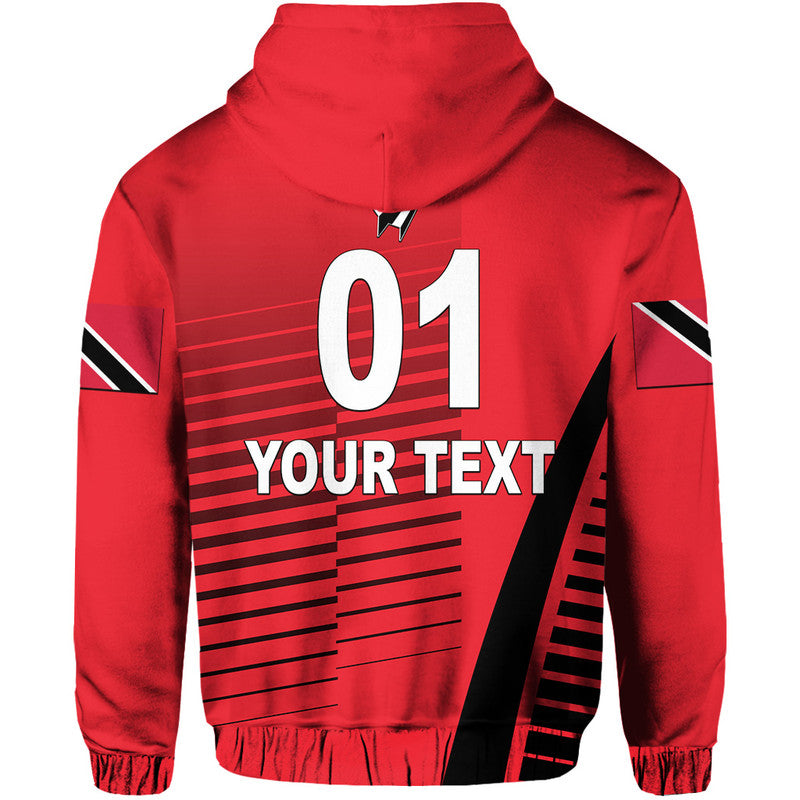 Custom Trinidad And Tobago Cricket Red Force Hoodie Simple Style LT8
