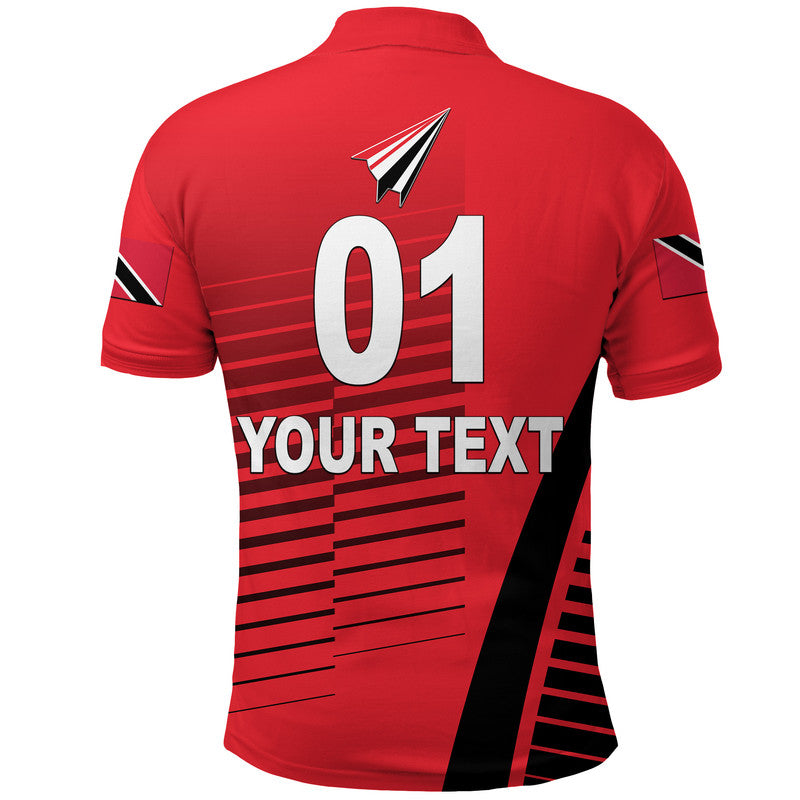 Custom Trinidad And Tobago Cricket Red Force Polo Shirt Simple Style LT8