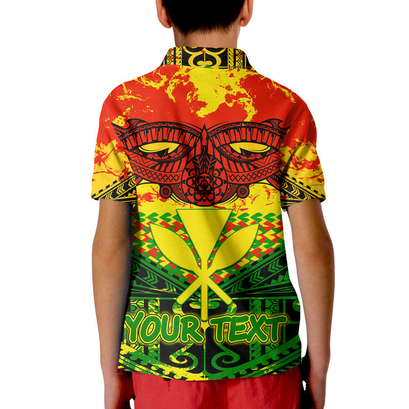 Custom Hawaiian Tribal Kanaka Maoli Polo Shirt Reggae Polynesian Version LT9