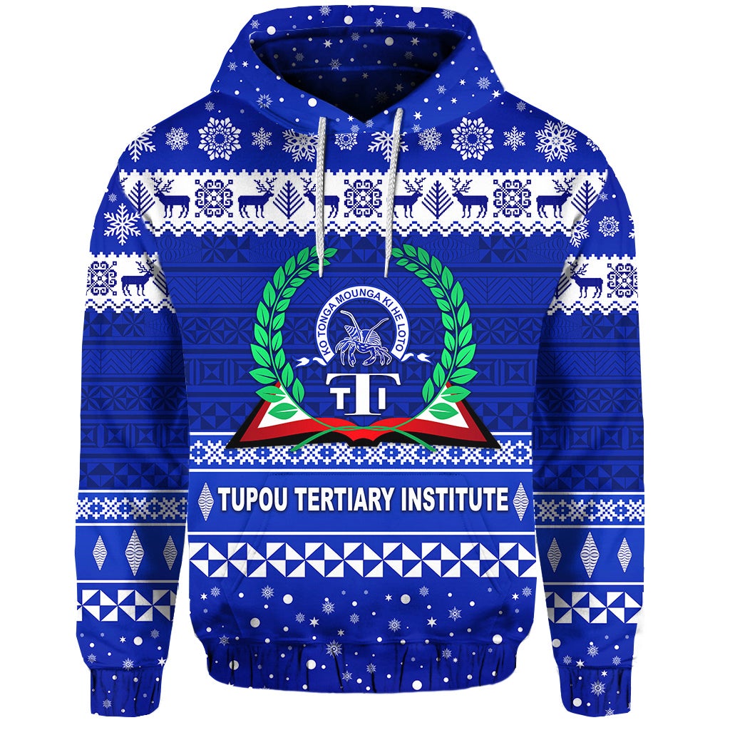 Tupou Tertiary Institute Christmas Tonga Hoodie Simple Style LT8