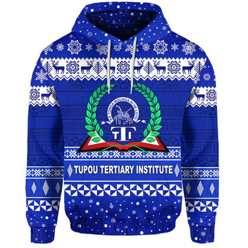 Tupou Tertiary Institute Christmas Tonga Hoodie Simple Style LT8