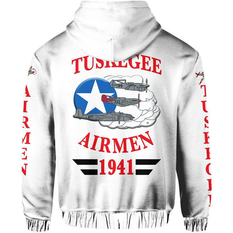 Custom Tuskegee Airmen Hoodie The White Tails Original Style White LT8