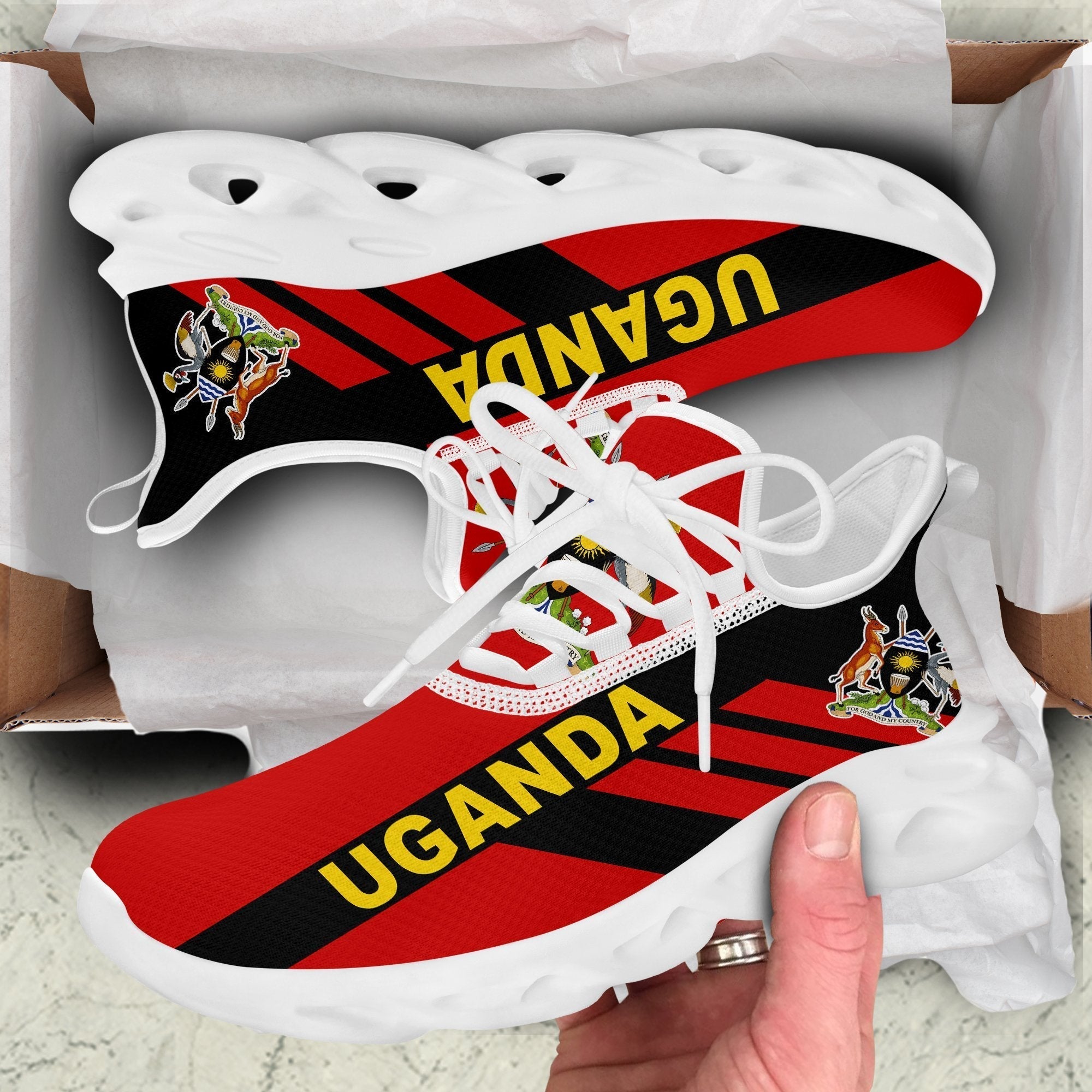 Wonder Print Shop Footwear - Uganda Stripe Style Clunky Sneakers LT10
