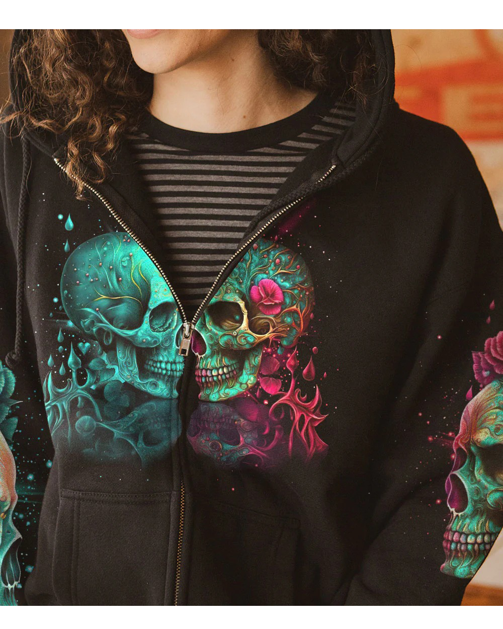 Couple Skull Hoodie