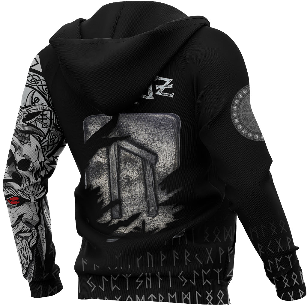 Viking Hoodie Uruz Norse Runes RLT12