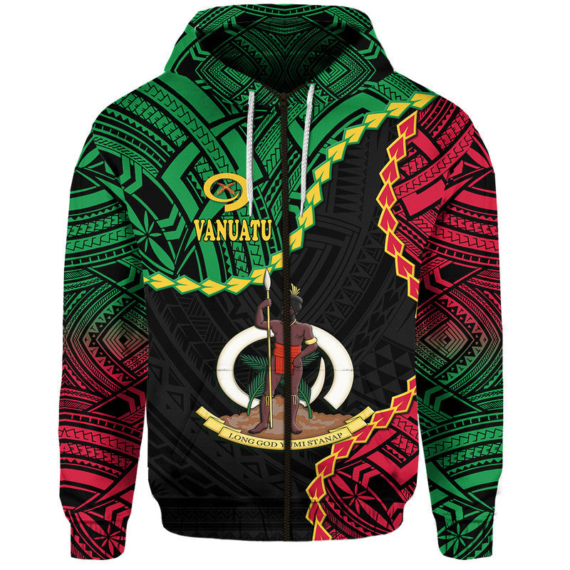 Custom Personalised Vanuatu Hoodie Basic Coat Of Arms LT9