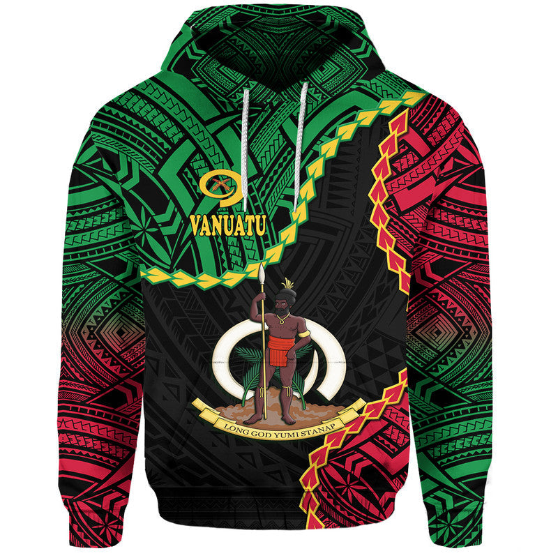 Custom Personalised Vanuatu Hoodie Basic Coat Of Arms LT9