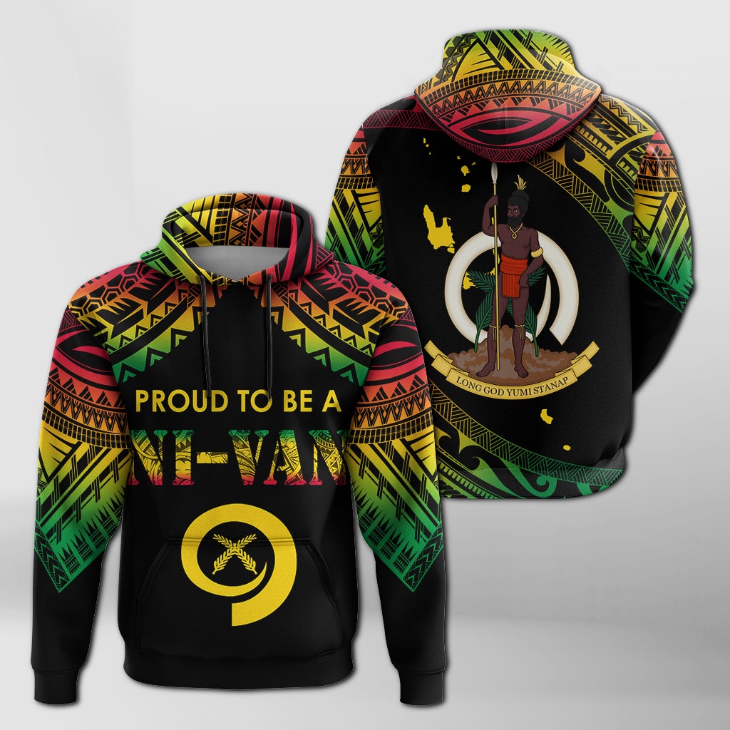 Vanuatu Proud To Be A Ni Van Polynesian Pattern Hoodie LT7