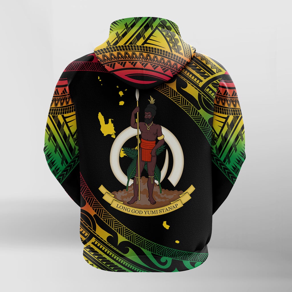 Vanuatu Proud To Be A Ni Van Polynesian Pattern Zip Up Hoodie LT7