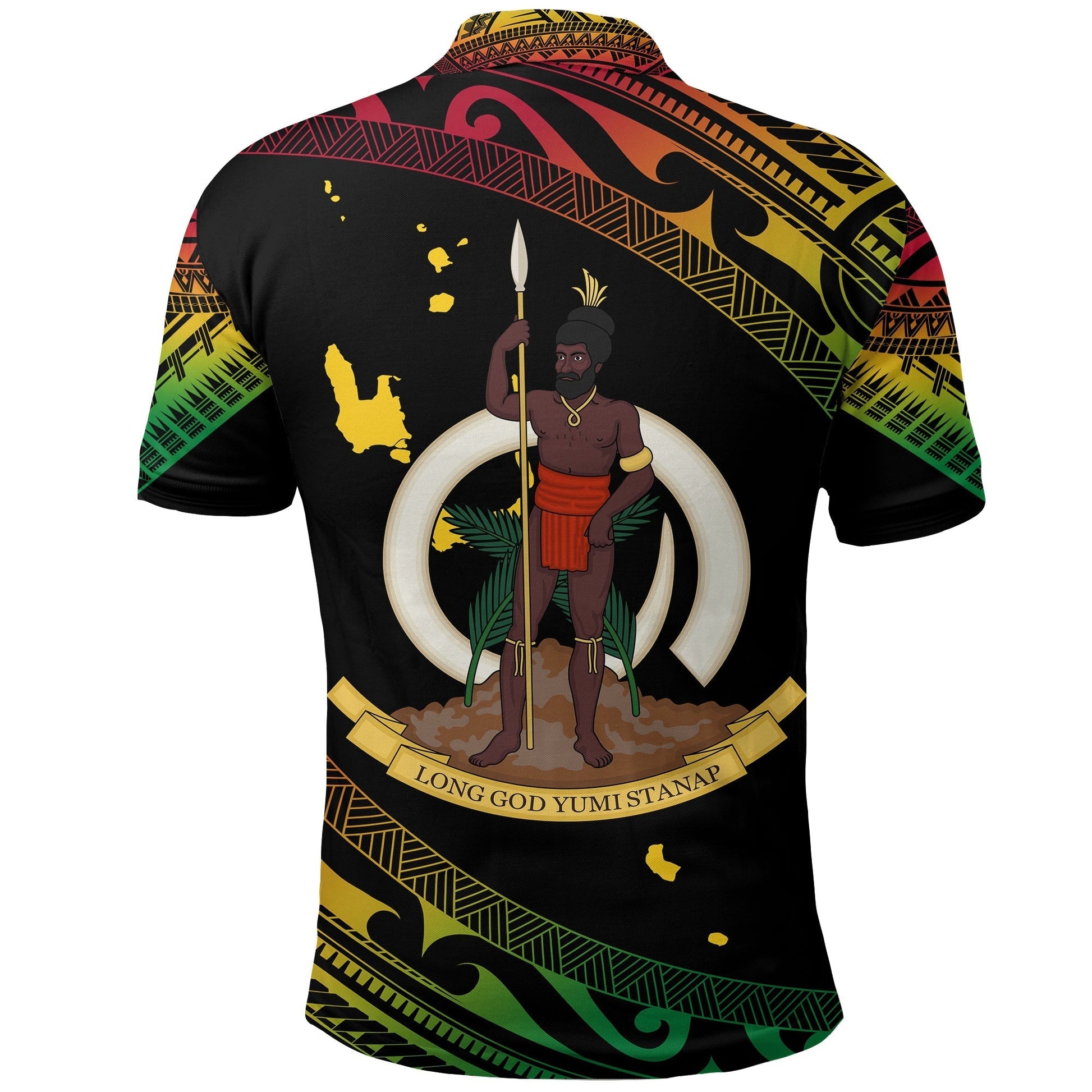 Vanuatu Proud To Be A Ni Van Polynesian Pattern Polo Shirt LT7