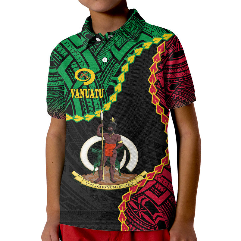 Custom Vanuatu Polo Shirt Basic Coat Of Arms LT9
