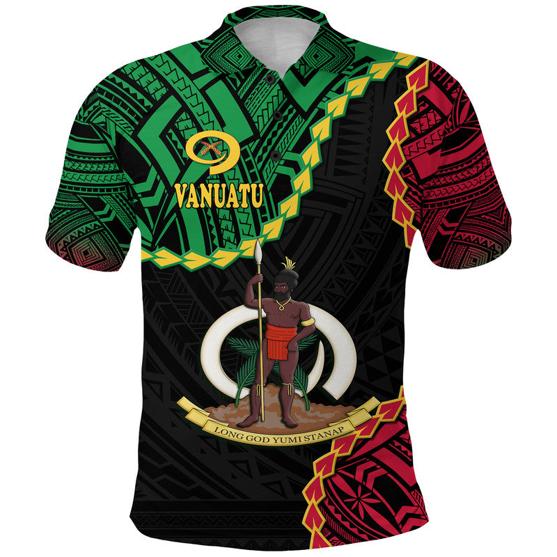 Custom Vanuatu Polo Shirt Basic Coat Of Arms LT9