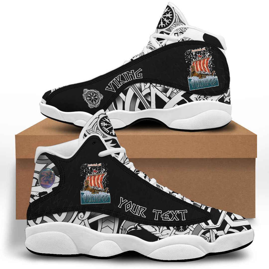 (Custom) Viking - Vintage Colorful Posters Drakkan Sneakers J13 RLT12