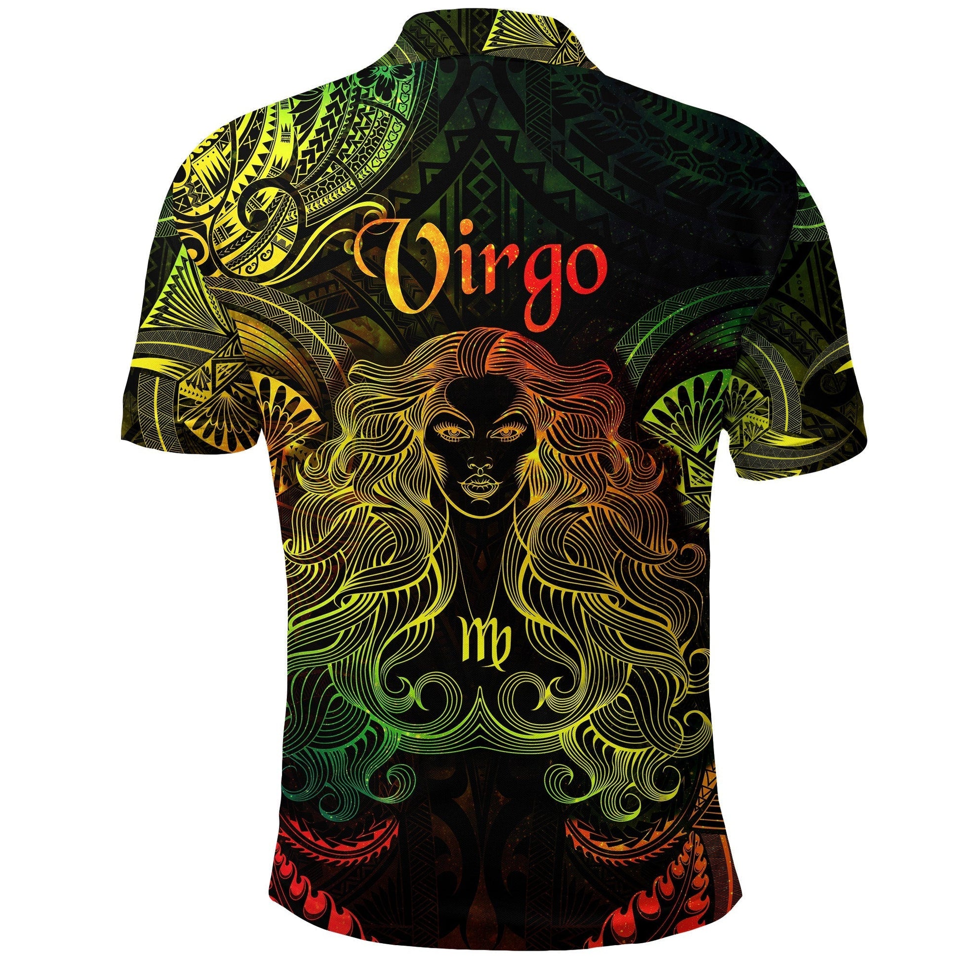 Virgo Zodiac Polynesian Polo Shirt Unique Style Reggae LT8