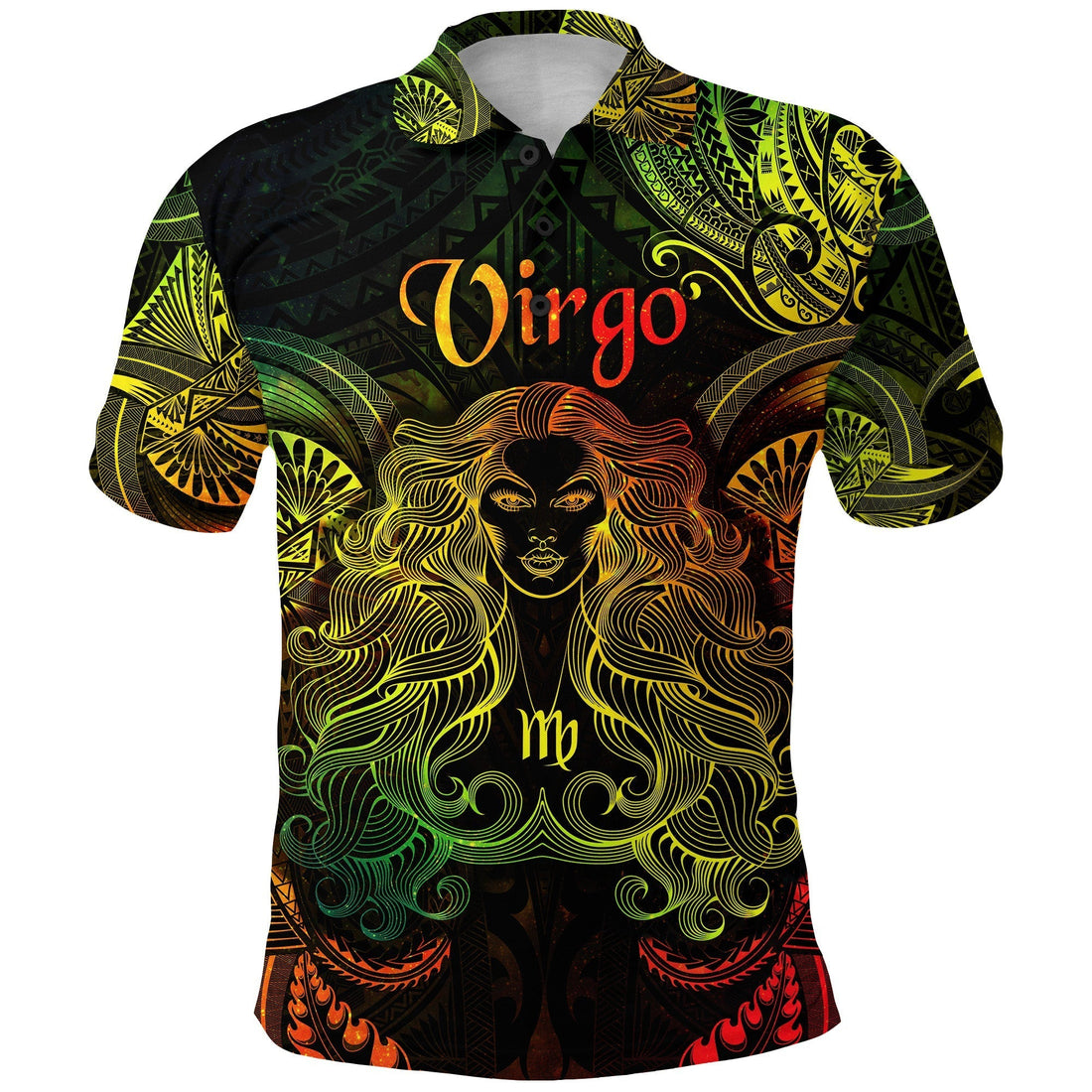 Virgo Zodiac Polynesian Polo Shirt Unique Style Reggae LT8