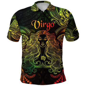 Virgo Zodiac Polynesian Polo Shirt Unique Style Reggae LT8