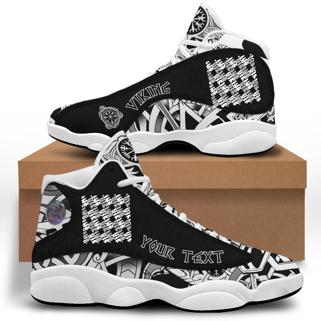 (Custom) Viking - White Color Lettering Viking Sneakers J13 RLT12