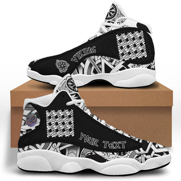 (Custom) Viking - White Color Lettering Viking Sneakers J13 RLT12