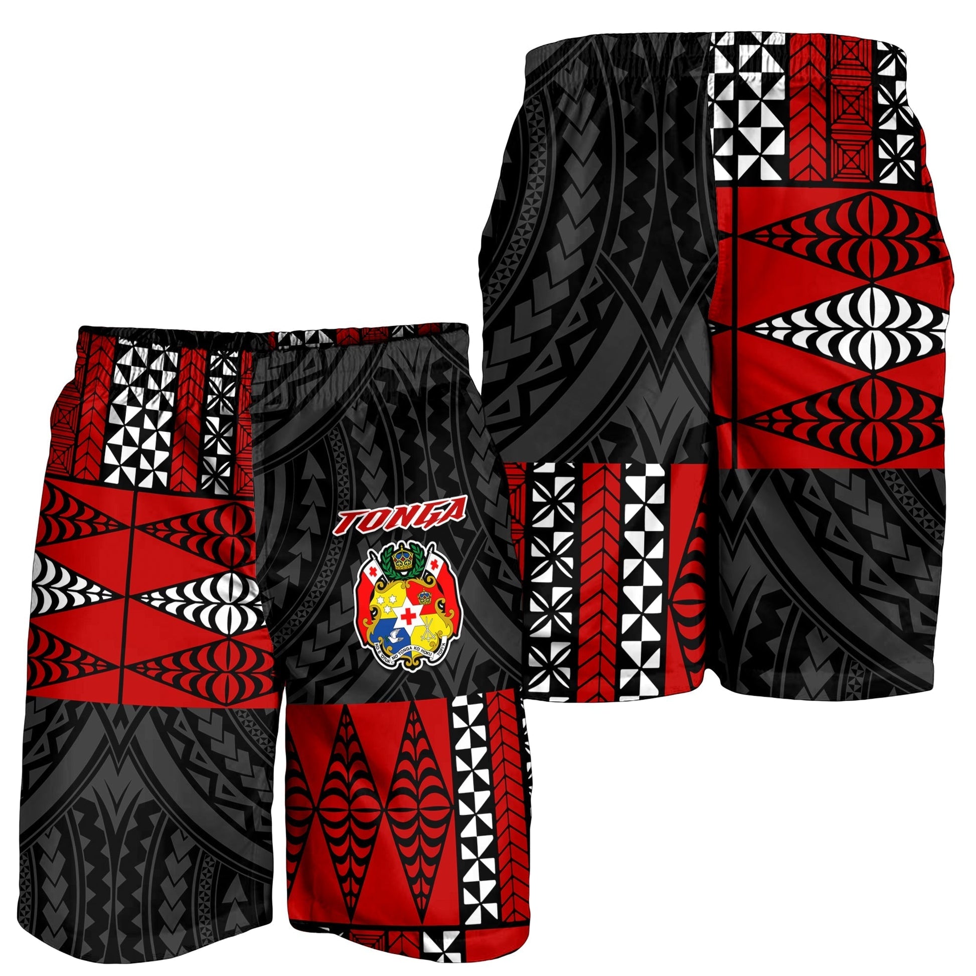 Tonga Men Shorts Tongan Pattern Mix Polynesian LT13