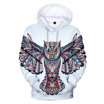 Owl Symbol Native American All Over Hoodie LT10
